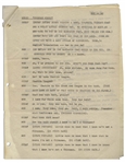 Moe Howard's 11p. Script From August 1953 for a ''Three Stooges Night Club Sketch'' Entitled ''Drag Out the Net'' -- For a Las Vegas Performance, With a Note to ''LOCALIZE'' -- Near Fine Condition